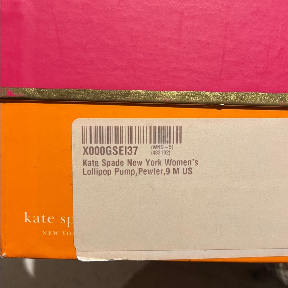Kate Spade New York Lollipop Pumps-Pewter-made in Italy Metallic Silver Heels- 9 - Picture 13 of 15